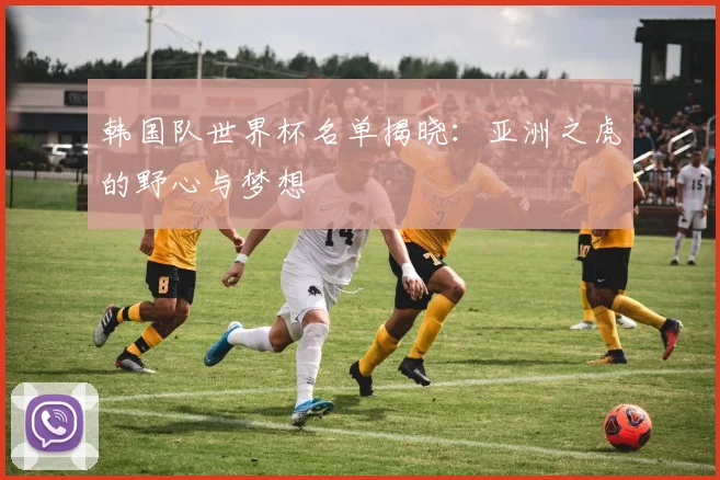 韩国队世界杯名单揭晓：亚洲之虎的野心与梦想